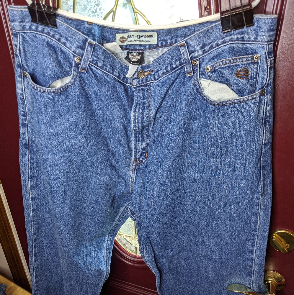 Harley Davidson jeans l xl blue jeans motorcycle